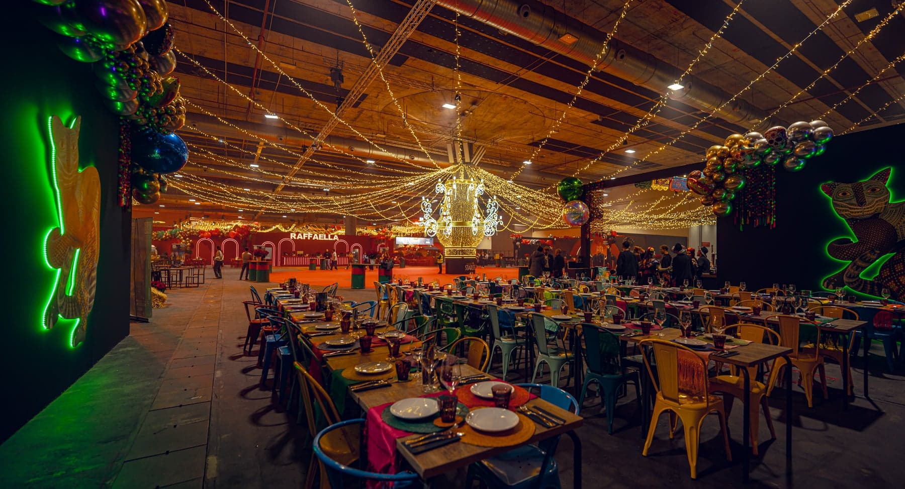 Zona de restaurantes de Starlite Occident Madrid